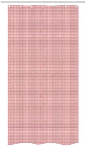 Lunarable Pink Gingham Shower Curtains - Unique Neo-Scottish Design
