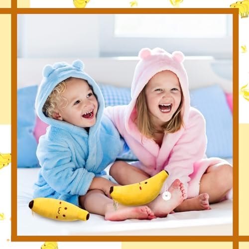 Hiboom 12-Piece Banana Plush Pillow Set