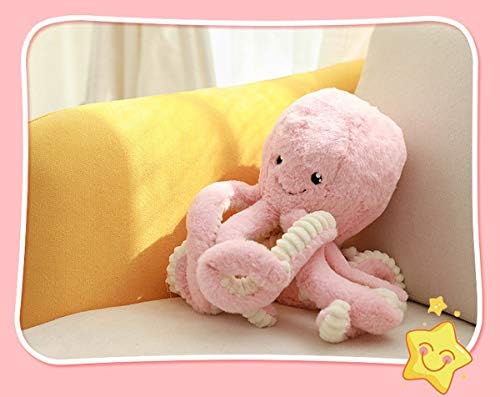 Cute Cartoon Plush Octopus Pillow for Bedtime and Travel Use