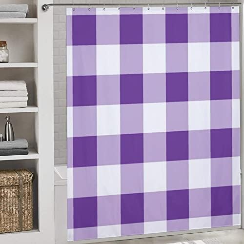 by Unbranded Buffalo Plaid Shower Curtain Set 12 Hooks Included