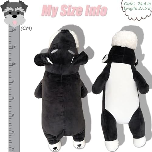 FEEZUSH 275 Inch Plush Pillow for Kids Schnauzer Gift