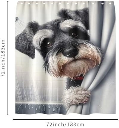 Cute Dog Kids Shower Curtain Set Perfect for Kids Bathrooms