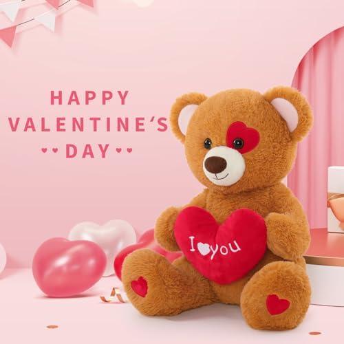 MaoGoLan Teddy Bear Plush 20 Red Heart Symbol for Love