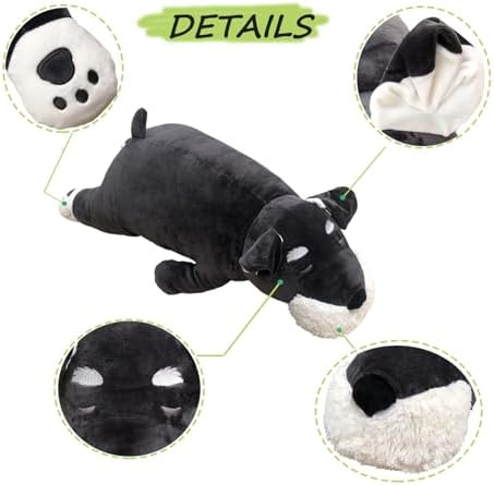 FEEZUSH 275 Inch Plush Pillow for Kids Schnauzer Gift