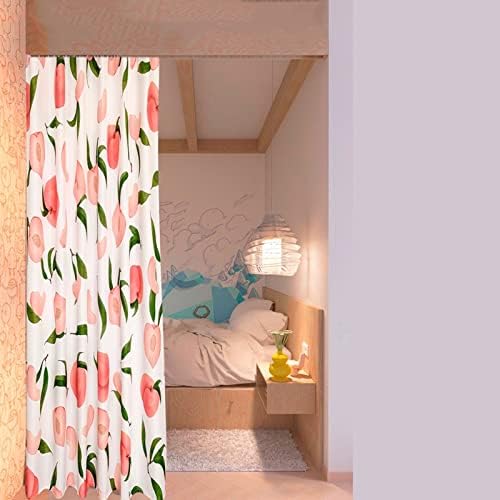BNNP Fruit Peach Washable Polyester Bathroom Curtain 200x200cm