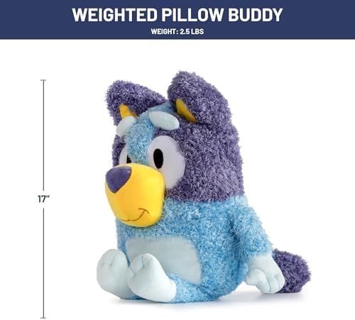Jay Franco Weighted Bluey Plush Pillow Buddy Cozy for Relaxation and Style