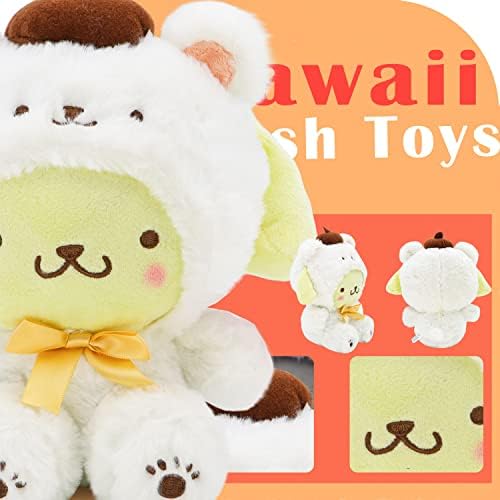 Cute Cross-Dressing White Bear Plush Doll Soft Stuffed Animal Toy