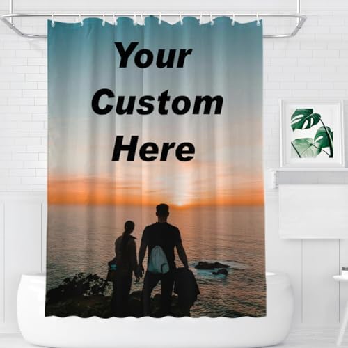 Custom Bath Experience Personalized Shower Curtain Set Durable Waterproof