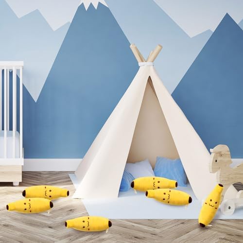 Hiboom 12-Piece Banana Plush Pillow Set