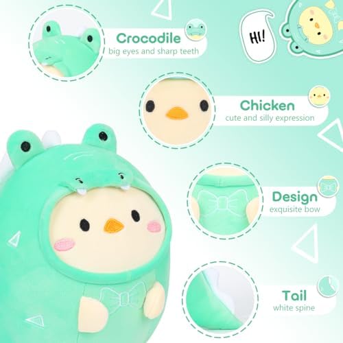 Cute Plush Crocodile Chicken Pillow Stuffed Animal
