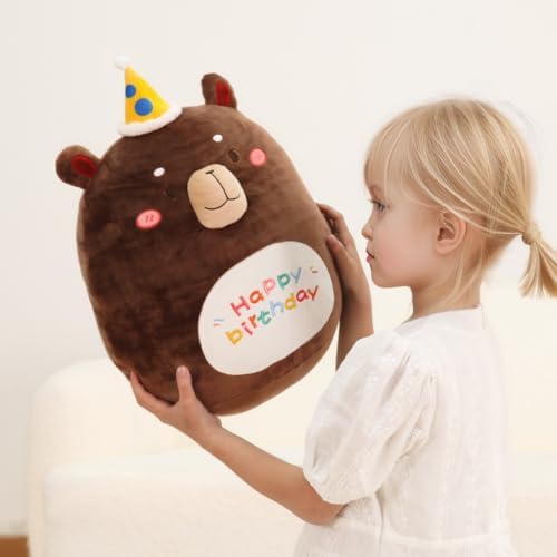 Cuddling Bear Plush Pillow