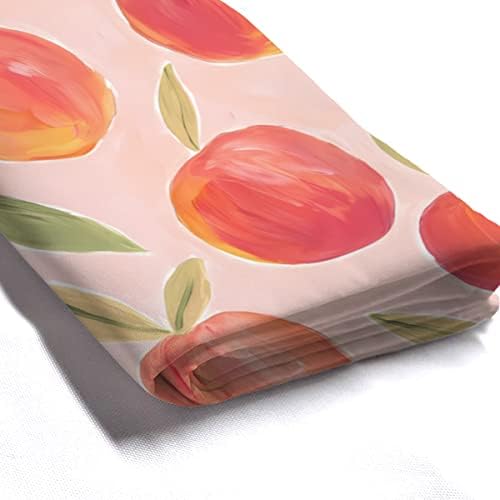 KOMIKU Pink Peach Fruit Shower Curtain Delight Your Bathroom