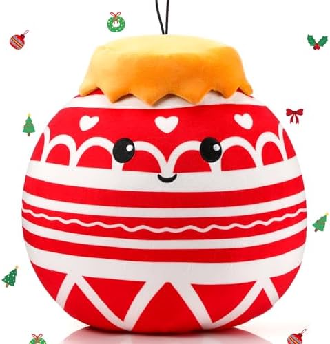 Huwena Christmas Ball Plush Throw Pillow Toy Gift 14 Inch