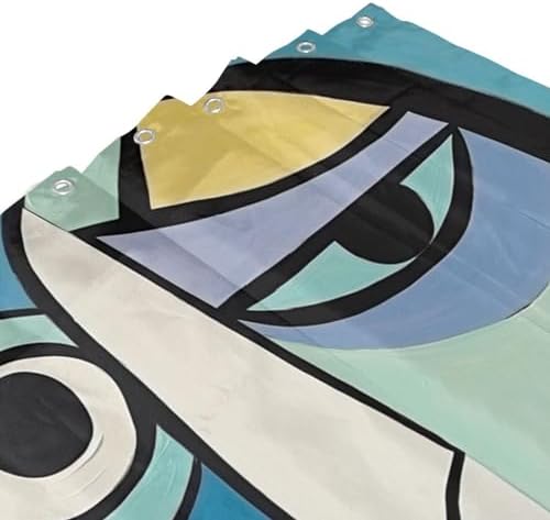 DAOWANGZUO Female Face Shower Curtain Set 1