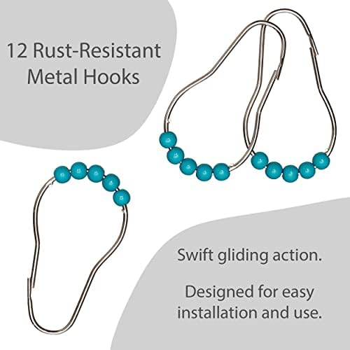Creative Home Ideas Bathroom Set with Shower Curtain Rugs Hooks