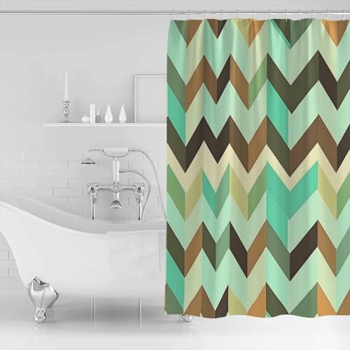 Ripple Stripes Washable Shower Curtain in 36x72