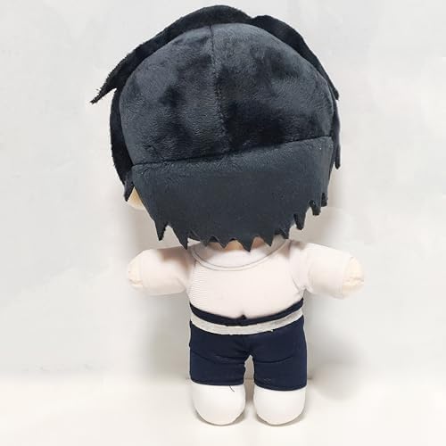 JCvCX Black Hair Boy Stuffed Plush Doll with White Shirt