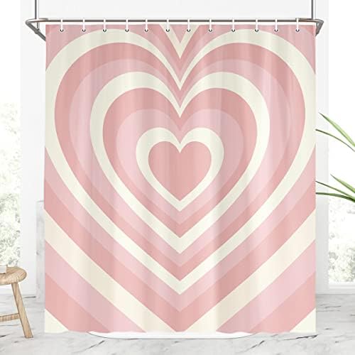 Valentines Day Heart High-Quality Shower Curtain for Your Bathroom Set