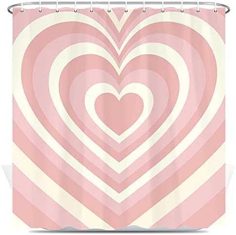 Valentines Day Heart High-Quality Shower Curtain for Your Bathroom Set
