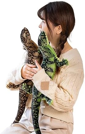 JIAHG Plush Animal Throw Pillow - Cuddly Lizard Gecko Snake Plush Lumbar Back Cushion