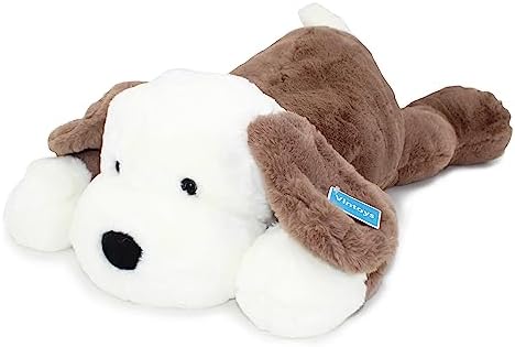 Dog Hugging Pillow Big Soft Plush Pillow for Kids and Adults Brown