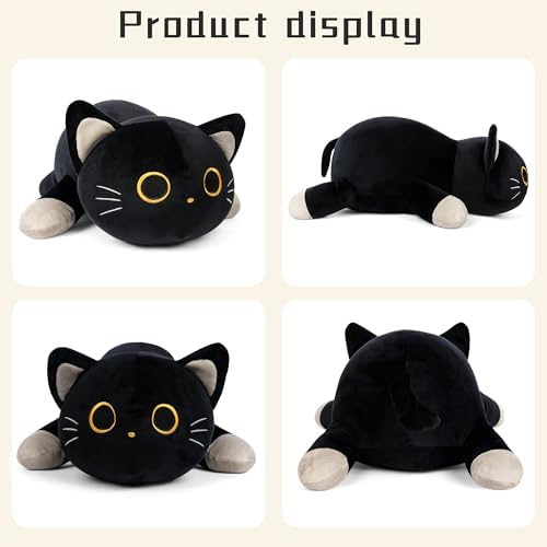 Wepop 24 Black Cat Weighted Plush Pillow