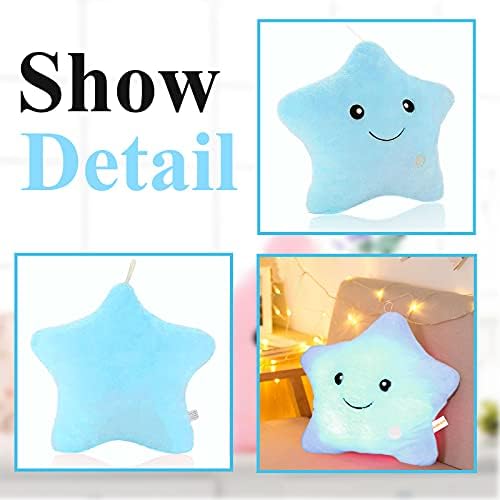 Glowing Twinkle Star Plush Pillow for Kids