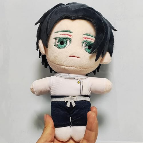 JCvCX Black Hair Boy Stuffed Plush Doll with White Shirt
