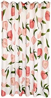 BNNP Fruit Peach Washable Polyester Bathroom Curtain 200x200cm