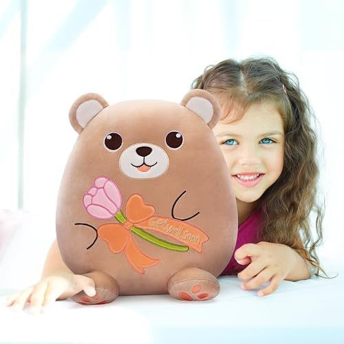 Get Well Soon Teddy Bear Plush Pillow
