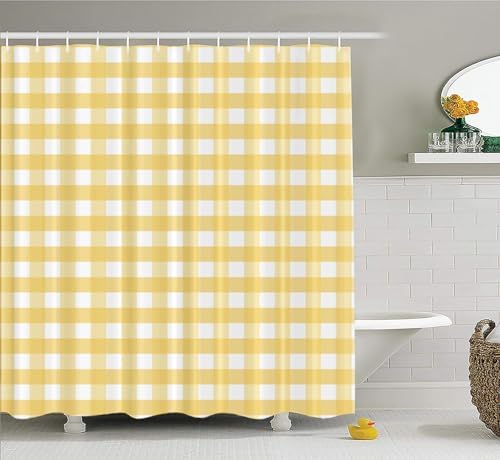CAPSCEOLL Gingham Shower Curtain