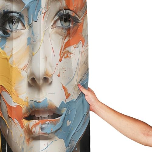 DAOWANGZUO Female Face Shower Curtain Set