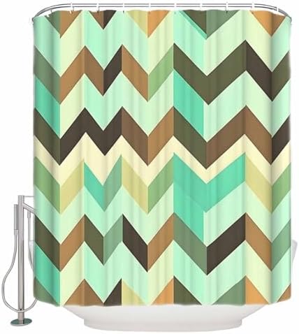 Ripple Stripes Washable Shower Curtain in 36x72