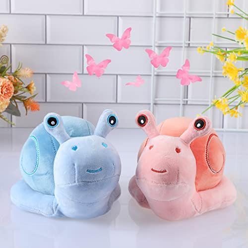 Two-Piece Civaner Pink Blue Snail Plush Pillow