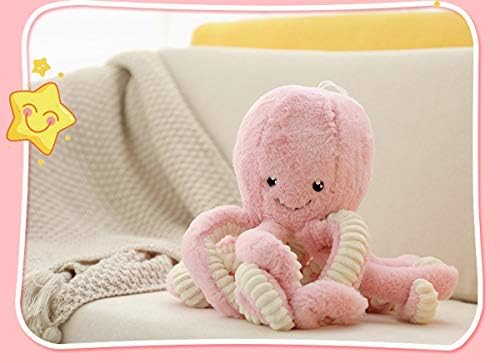 Cute Cartoon Plush Octopus Pillow for Bedtime and Travel Use