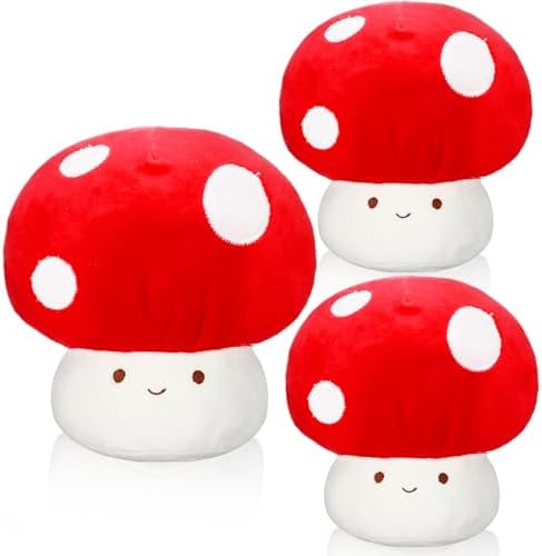 Huwena 3 Pcs Mushroom Plush Pillows 9 Inch 1