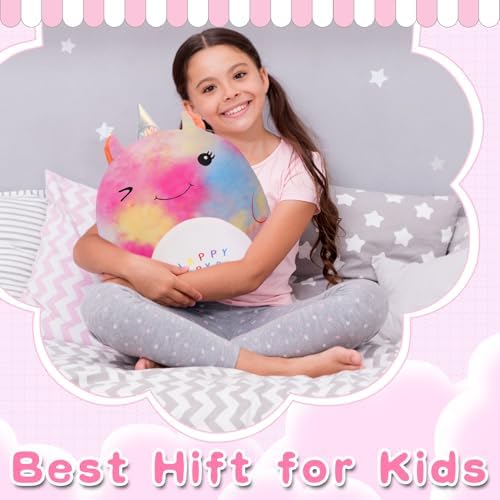 Stuffed Unicorn Pillow for Kids Soft Plush Toy