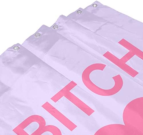 Bitch Heart 72x72 Inch Waterproof shower curtain