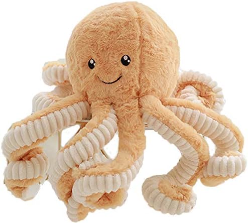 Cute Cartoon Plush Octopus Pillow for Bedtime and Travel Use