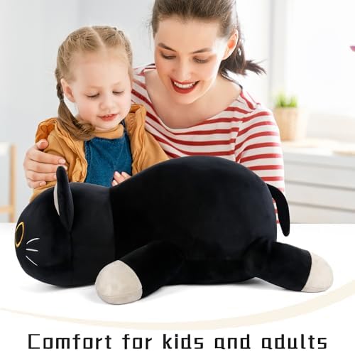 Wepop 24 Black Cat Weighted Plush Pillow