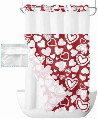Love Valentines Shower Curtain Set