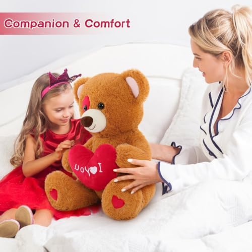 MaoGoLan Teddy Bear Plush 20 Red Heart Symbol for Love