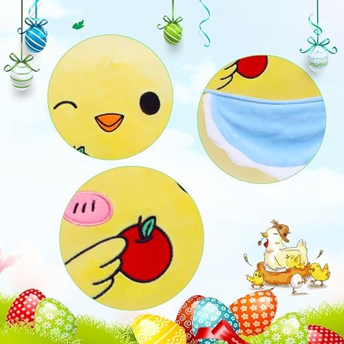 AmyToo Kawaii Chicken Plush Pillow 165 Easter Decor