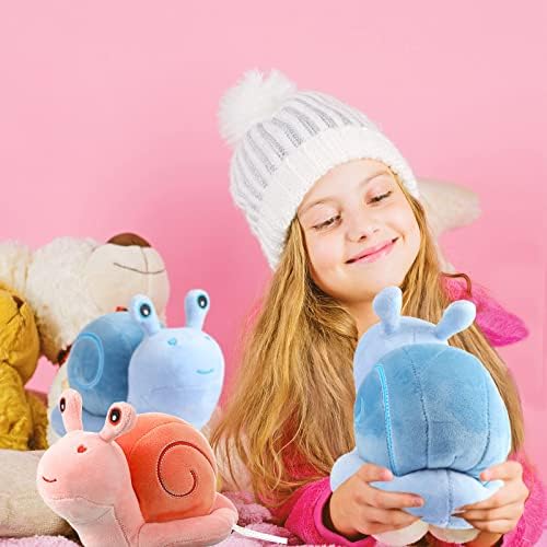Two-Piece Civaner Pink Blue Snail Plush Pillow