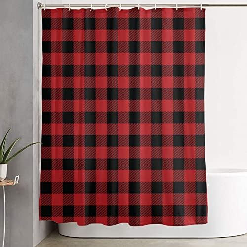 Quality Buffalo Plaid Shower Curtain