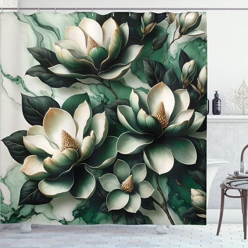 Ambesonne Dark Green Shower