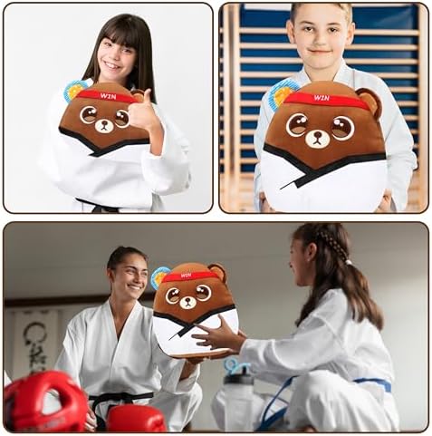 Easfan 12 Playful Taekwondo Bear Plush Pillow Perfect for Kids