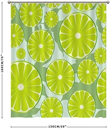 Luxury Lemon Fruit Shower Curtain Liner Set