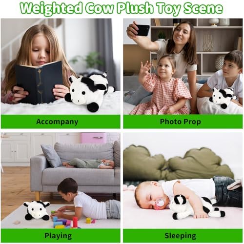 Leokawin Weighted Cow Stuffed Animal