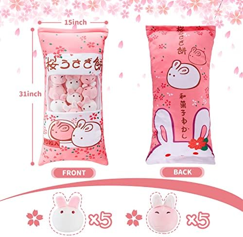 Juexica Cute Bunny Plush Pillow